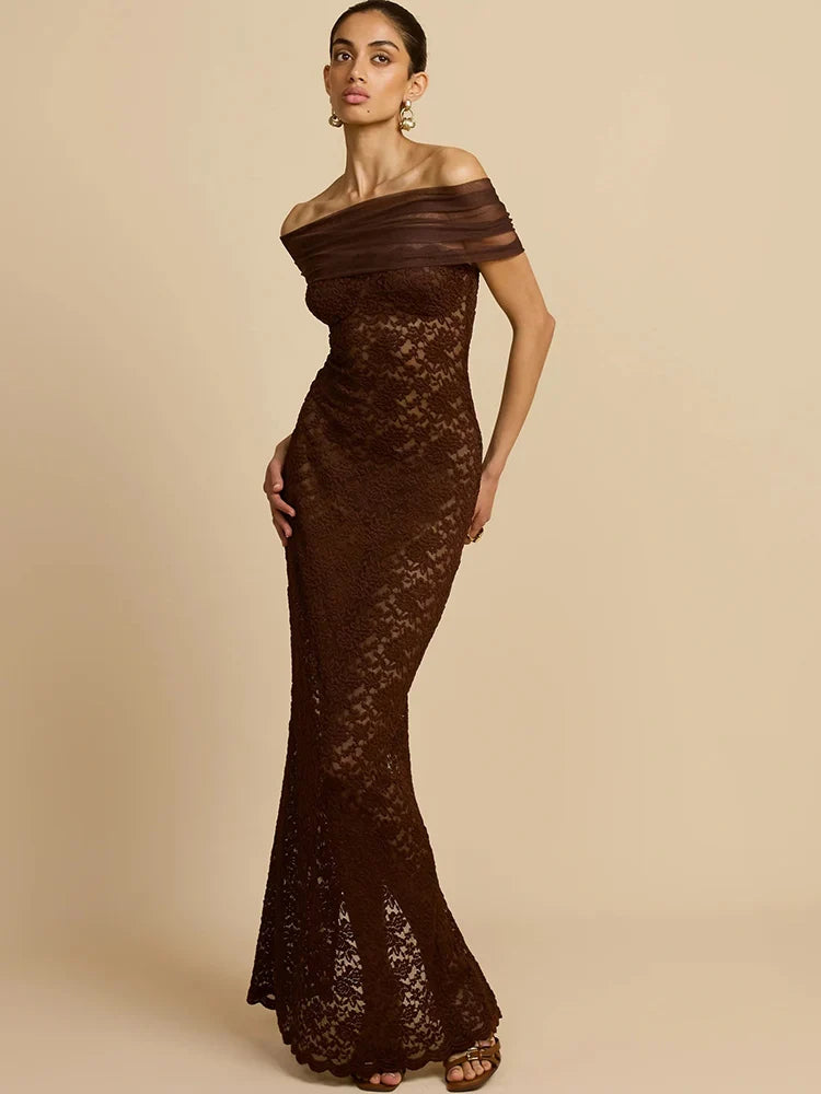 שמלה מקסי  הגר