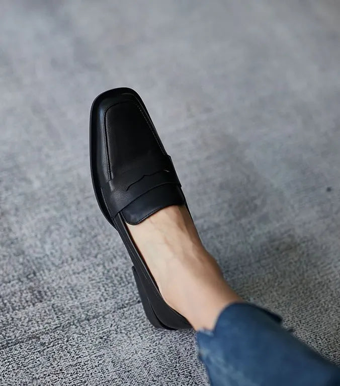 Clark נעלי עקב דמוי עור