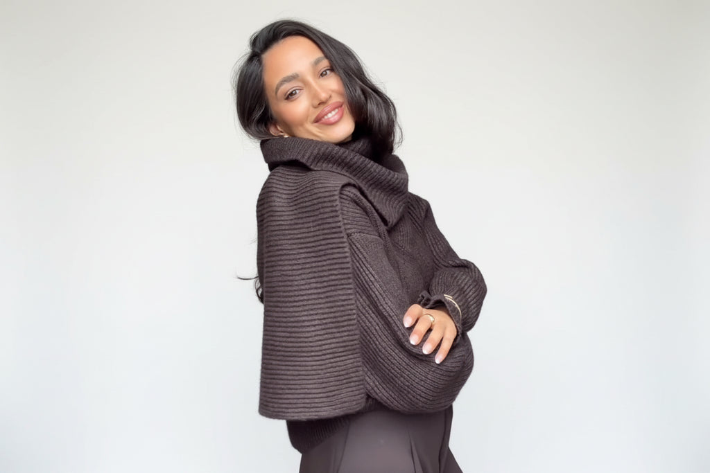 סוודר חורפי אלגנטי - דגם מיאל