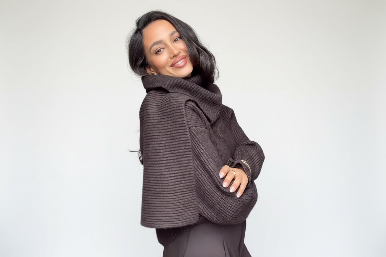 סוודר חורפי אלגנטי - דגם מיאל