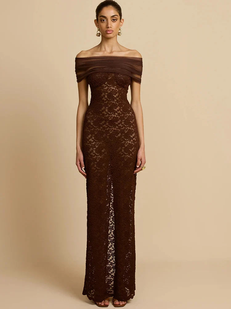 שמלה מקסי  הגר