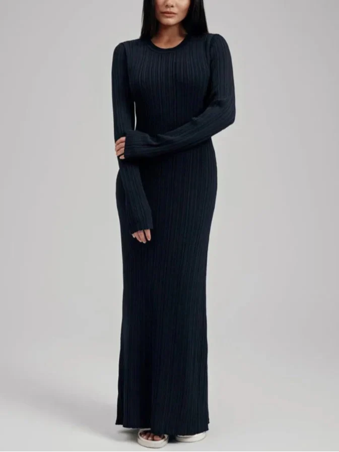 Jana שמלת מקסי סרוגה