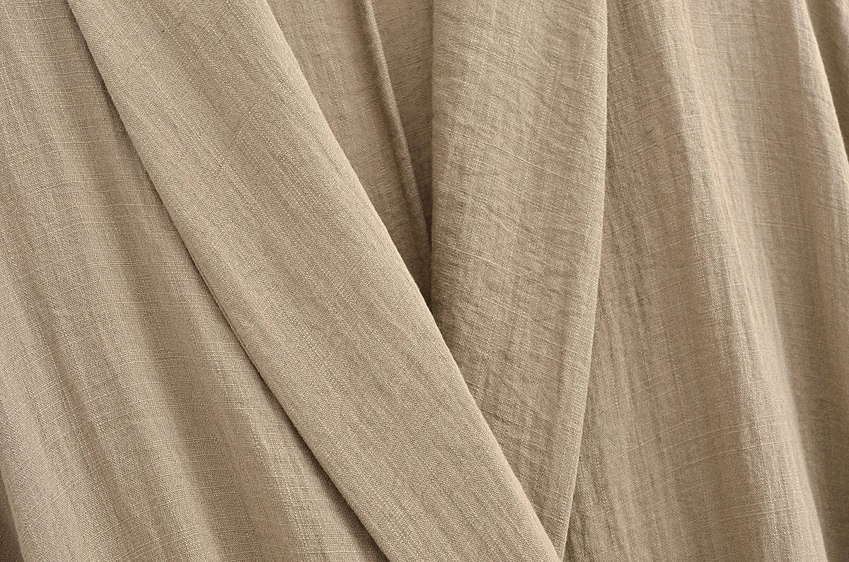 חליפת פשתן שני חלקים חולצת קשירה ומכנסיים ארוכים - אווה