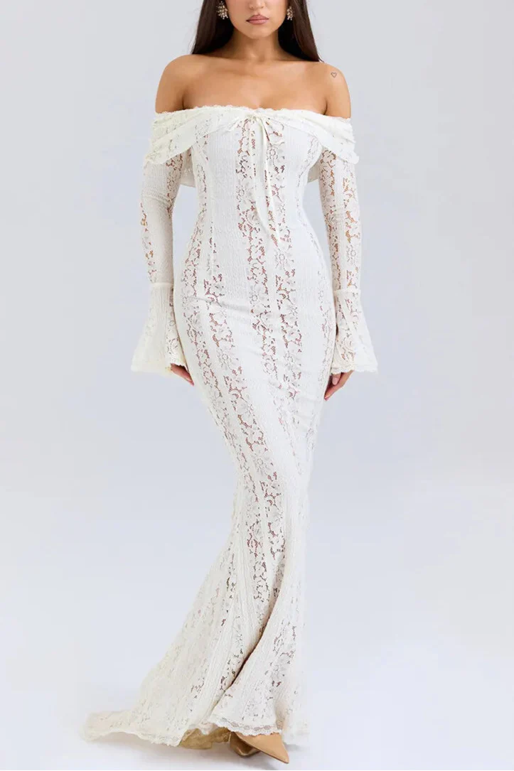 Alessia שמלת ערב מקסי תחרה